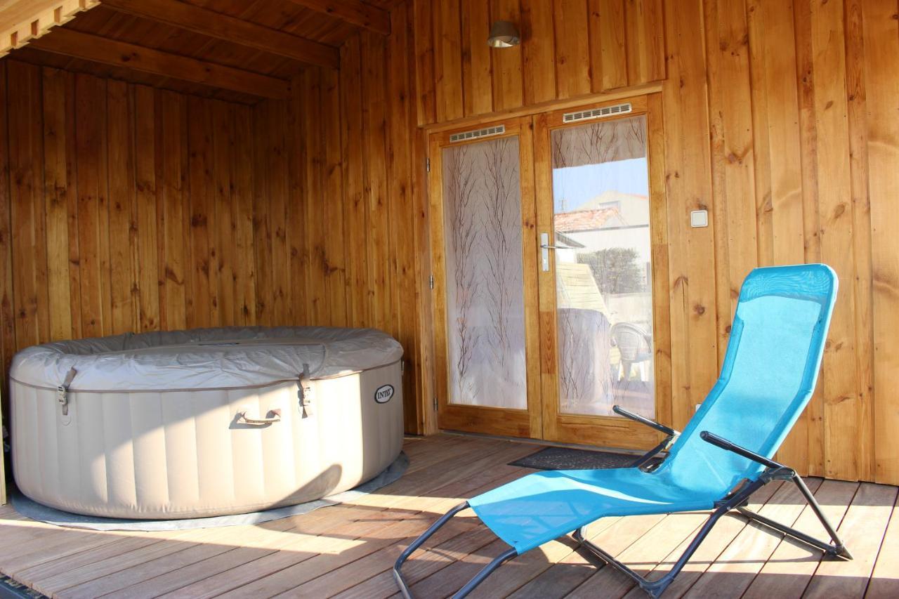 Chalet Esprit Zen Et Nature Avec Spa Saint-Hilaire-de-Riez Exterior photo